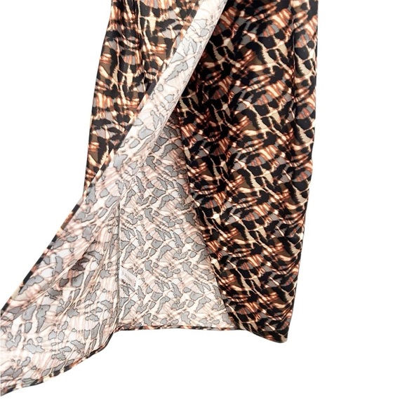 Jason Wu Maxi Skirt Animal Print Faux Pencil Wrap Skirt Women's Size Small - Picture 4 of 7